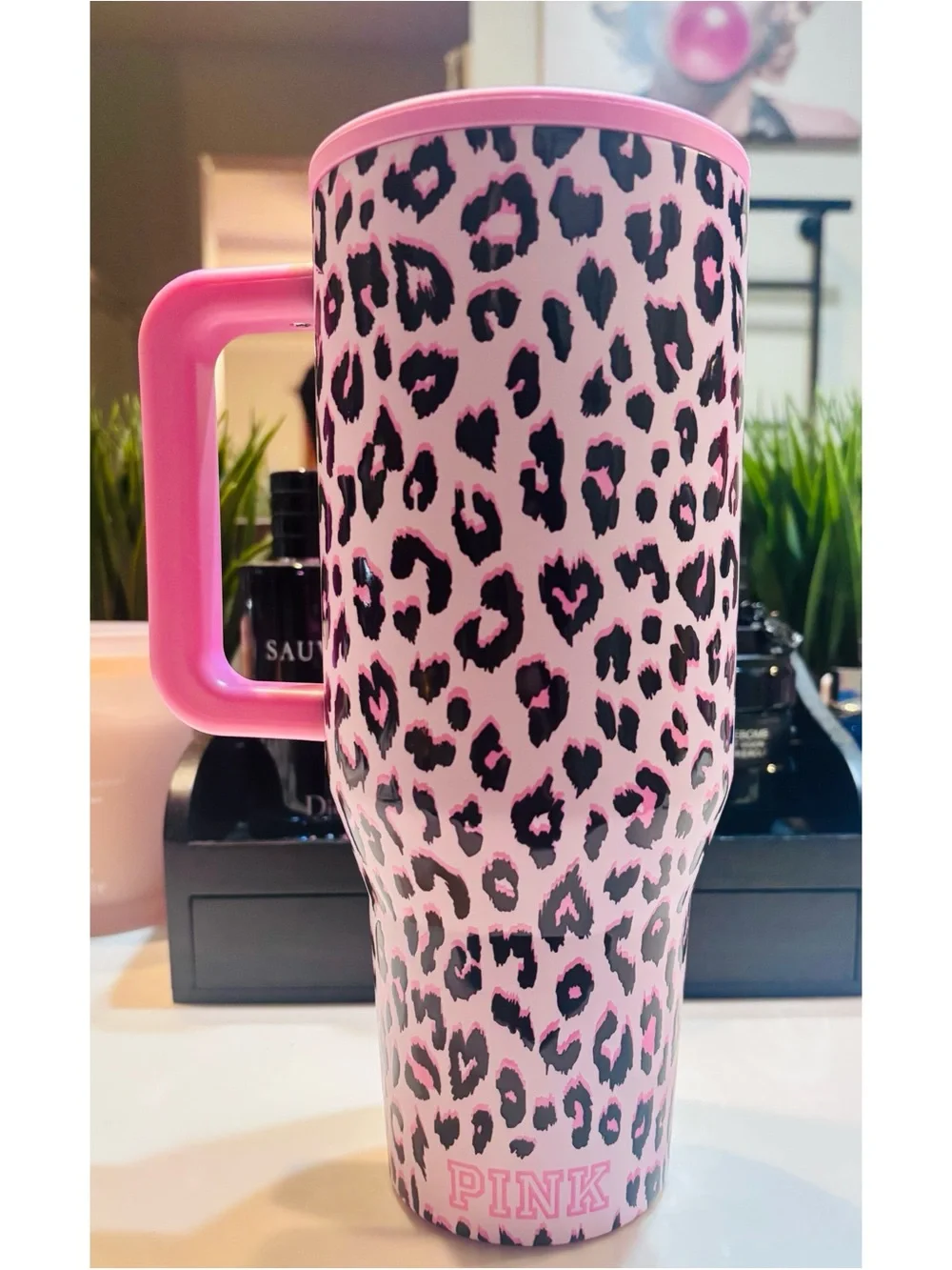 VS PINK X HydroJug 2026 LIMITED EDITION PINK LEOPARD 40 oz TUMBLER